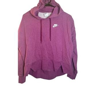 Nike Women’s Purple Swoosh Hoodie Pullover Size Small Preloved